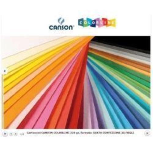 CANSON CF25FF COLORLINE 50X70 220 ARANCIO